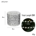 Silver plastic bead chain for Christmas tree decor, 5m length with 5mm bead diameter - 0.5CM Silver Bead Chain (5M Length)