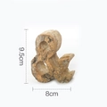 Natural white birch bark ampersand wood ornament for rustic DIY home decor 9.5cm - Symbol &