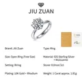 2ct Moissanite engagement ring in S925 sterling silver with GRA certificate - Classic Six-Prong Style / 2 Carat / 8.0mm (With GRA Certificate)