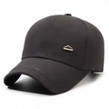 Gorra de béisbol gris oscuro para hombre con placa de metal SPORT BEST bordada - Ajustable / Gris