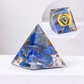 Natürliche Lapislazuli Orgonit Pyramide Harz Energieturm Heilende Kristall Dekoration - Lapislazuli