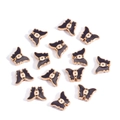 Black enamel butterfly evil eye charms with golden edges for jewelry making DIY - Butterfly / Black