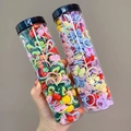 Two jars of colorful fruit and floral theme elastic hair ties for girls candy colors - Avocado + Bow Style (26#) / 40-Piece Set (One Bucket)
