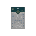 Pro TENSOR thin adhesive nail art stickers with blue and white floral patterns KX263 - Watercolor Blue and White Floral (KX-263)