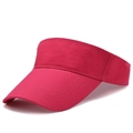 Breathable rose red open top sports visor hat for running and outdoor tennis - Rose Red