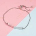 Gepolijste roestvrijstalen armband met hol hart en verstelbare bolo-boxketting voor dames - Staalkleur