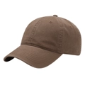 Detail of deep brown six-panel cotton baseball cap with curved brim and ventilation holes - 59-65CM Head Circumference / Dark Coffee