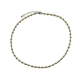 Detalle del collar de cuentas bicolor oro y plata con cierre de langosta ajustable - Collar Mezcla Oro y Plata