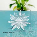 Transparent flower-shaped acrylic LED light string accessory with 5mm socket hole - Soft Daisy Accessory (5mm Socket)