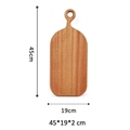 Ebony wood mini cutting board for kids, durable child meal plate, 45x19x2 cm size - Irregular Handle Tray 45*19*2cm