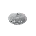 Grey wool beret hat with elegant faux pearls and sparkling rhinestone embellishments - Gray