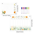 Detailed view of clear acrylic weekly planner and to-do list set with dimensions and markers - TYU055 Combo Set (With 6 Pens)