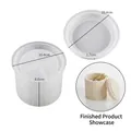 Rattan pattern silicone mold set for DIY storage jar and jewelry box lid 10.4cm - Vine Grid Storage Box
