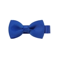 Navy blue grosgrain ribbon bow hair clip for girls with durable metal base - Royal Blue (6)