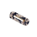 Fermaglio rettangolare in acetato tartarugato con clip in metallo dorato - 10# Stile Quadrato Leopardo Chiaro