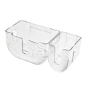 Juego de cajas de pañuelos transparentes de acrílico con tapas antipolvo - Estilo Combinado / Blanco Claro