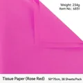Rose red floral tissue paper sheets 50x70cm for gift wrapping and flower packaging - 50*70cm (38 Sheets/Pack) / Rose Red