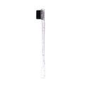 Transparent double-ended eyebrow brush with colorful sequins and black bristles - Glitter Multi-Color Double-Headed Brow Brush