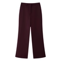 Pantalon de costume bordeaux foncé pour femme avec coupe droite et fluide - XS / Pants / Bordeaux