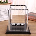 Newton's cradle balance balls with a black base for physics science desk decor - Large Square Black Base