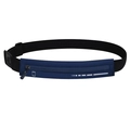 Riñonera deportiva azul oscuro con correa ajustable y tiras reflectantes de seguridad - Azul Espacial