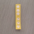 Adjustable yellow strap with white plastic snap fasteners for baby shower cap - Strap Extender Yellow