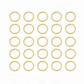 Set di 25 anelli dorati testurizzati per accessori per capelli e gioielli fai da te - 1.5cm 20 Pezzi/Set / Oro