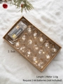 Nordic Christmas string lights with 15 LED star bottles and clear battery box - Glass Pentagram Light / 1m 10 LEDs (Requires 2 AA Batteries)