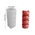 3D stacked bear silicone mold for candles and plaster crafts, 4.25in height - Stacked Bears