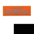 Orange tactical patch Mama Says I'm Special with reflective hook and loop backing - Reflective Orange / 11*4CM