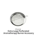 Set of 2 large 8.8cm stainless steel incense burner hole plates for DIY resin storage box - 2pcs Large Incense Burner Metal Accessories (88mm)