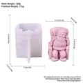 DIY silicone mold for sleeping Santa Claus candles and festive plaster decorations - Napping Santa Claus