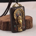 Nepal Fortune Buddha Elephant Ebony Single Pendant
