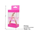 Kit de rizador de pestañas y pinzas oro rosa con mangos de diamantes y caja PVC - Mango Diamante Oro Rosa (Caja rojo rosa)