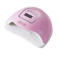 Pink SUN X5 MAX 150W UV LED nail lamp for quick drying with AU plug power adapter - SUN X5 Max Pink-AU Plug