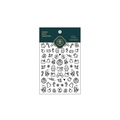Miisha Nail MN-153F geprägte Weihnachts-Nagelsticker mit Lebkuchenmann- und Weihnachtsmann-Motiven - 5D Relief Lebkuchenmann Weihnachts-Stil (MN-153F)