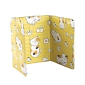 Foldable aluminum kitchen oil splash guard with cute yellow cartoon cat design - Yellow Cat