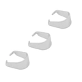 Three silver stainless steel lobster clasps for DIY jewelry making and necklaces - Pinch Bails 4x9mm (50pcs/Bag) / Steel