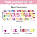 Stickers muraux colorés avec citations anglaises motivantes pour décor de classe - Anglais Inspirant Coloré (UV24Y12560T_R) / 30*90cm