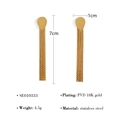 Orecchini a nappa a goccia d'acqua in acciaio inossidabile placcato oro 18K - Oro (SE010333)