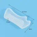 Translucent silicone comb mold for epoxy resin DIY, measuring 12.5x4x1.1cm - No. 2 Comb