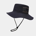Cappello parasole outdoor impermeabile con tesa larga e rete traspirante blu scuro - M (56-58cm) / Blu navy