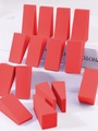 Bulk set of red triangle makeup sponges for liquid foundation and concealer application - 50 Pieces / Red