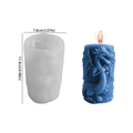 Dragon relief cylinder silicone mold and blue dragon candle with 11.4cm height - NO.2 Embossed Dragon Cylinder