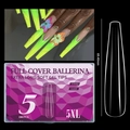 5XL extra long ballerina soft gel nail tips 69.40mm measurement and box detail - 5XL Full Cover Ballerina (05)