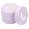 Vijf rollen paarse ademende non-woven tape voor wimperverlenging en isolatiegebruik - Standaard doos / Paars
