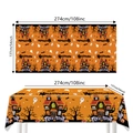Mantel de Halloween de PE con fantasmas y calabazas, cubierta de mesa de 137x274cm - Tema de Halloween / 137*274cm