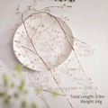 DIY Christmas tree decoration branch with gold beads, 0.9m length and 64g weight - Champagne Gold Hair Bead Chain 0.9m / 0.9m