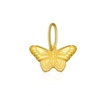 Elegant gold-tone butterfly pendant crafted in S925 sterling silver with a polished finish - 925 Silver / 18K Gold-Butterfly