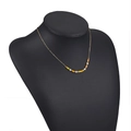 Bohemian multilayer gold necklace with vibrant yellow and orange beaded strands - Yellow Orange Warm Beads
